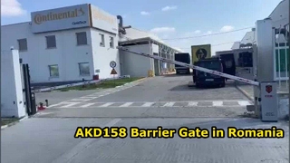 AKD158 Barrier Gate erfolgreich in einer Industriefabrik in Rumänien eingesetzt