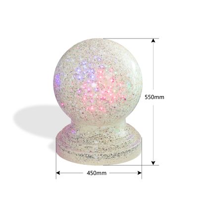 kaufen Ball-Blocker LED-Granit Dura Art Stone Bollards Shinning Stone beleuchten unsere Leben online manufacture