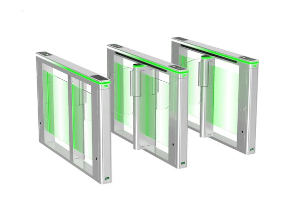 kaufen U-Bahn-Eingang Automatische Geschwindigkeitsbarriere Tor Schwingende Drehscheibe mit 8 Paaren von Infrarot-Eingängen und Klappen Drehtür online manufacture