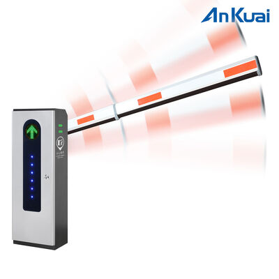 kaufen Automatisches Boom Barrier Gate mit 100W Motorleistung 30m Fernbedienung und DC12V LED-Pulver für den Zugang zum Parkplatz online manufacture