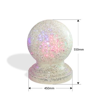 Ball-Blocker LED-Granit Dura Art Stone Bollards Shinning Stone beleuchten unsere Leben