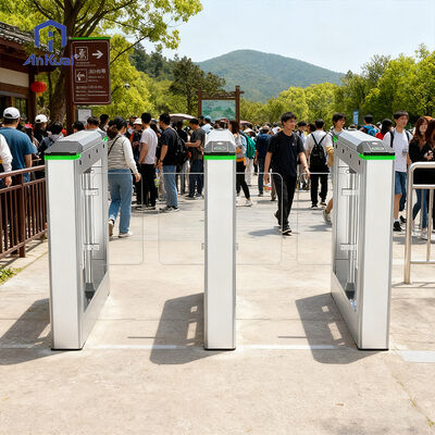 Flap Barrier Turnstile mit TTL232 Kommunikation 4 Paare Infrarot und DC 24V Ausgang für hohe Sicherheit Zugangskontrolle