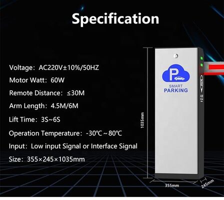 Elektrostatische Sprühen Pulver Schrank Beschichtung Motorisierte Boom Barriere mit 2 PC Fernbedienung geeignet für die Sicherheit des Parkplatzes